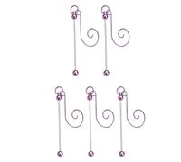 ZEPFJHE Confezione da 5 grucce in metallo con perline per gli appassionati di Natale e gli amanti del mestiere, decorazioni fatte a mano, kit di gioielli, accessori regalo artistici