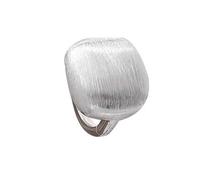ZEPFJHE Contemporaneo Spazzolato Texture Ball/Anelli Quadrati Dimensione Regolabile Anelli di Apertura Accessori Delle Donne Alla Moda Per Il Partito Indoss, Misura unica, come descritto, come