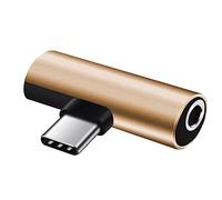 ZEPFJHE Convertitore da USB C a Aux-Audio Dongle da USB C a 3,5 mm femmina per cuffie e adattatore per S23-S22 S21-S20 Note-20