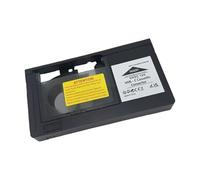 ZEPFJHE Convertitore VHS-C per riproduzione standard del deck VHS, porta a nastro trasparente, configurazione batteria AA, non per formati Hi8 MiniDV da 8 mm