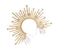 ZEPFJHE Copricapo da dea dal design unico, robusto, per matrimoni e spettacoli, copricapo vergine