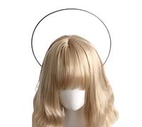ZEPFJHE Copricapo da donna per la madrina, gotico, vergine, accessori per capelli, passerelle, puntelli