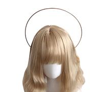 ZEPFJHE Copricapo da donna per la madrina, gotico, vergine, accessori per capelli, passerelle, puntelli