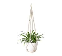 ZEPFJHE Creativo tessuto di cotone moderno pianta gancio cesto di fiori borsa stringa rete per giardinieri domestici e appassionati di natura decorazione domestica naturale