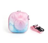 ZEPFJHE Custodia rigida per fotocamera con tracolla, per mini7+/8/9/12, gradienti di colore, Blu e rosa, Set Bagagli