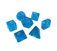 ZEPFJHE Dadi poliedrici portatili di piccole dimensioni acrilici multi-lati dadi gioco di ruolo per giocatore da tavolo facile da usare set poliedrico accessorio alla moda