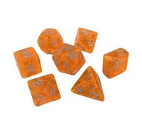 ZEPFJHE Dadi poliedrici portatili di piccole dimensioni acrilici multi-lati dadi gioco di ruolo per giocatore da tavolo facile da usare set poliedrico accessorio alla moda