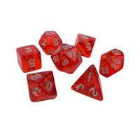 ZEPFJHE Dadi poliedrici portatili di piccole dimensioni acrilici multi-lati dadi gioco di ruolo per giocatore da tavolo facile da usare set poliedrico accessorio alla moda