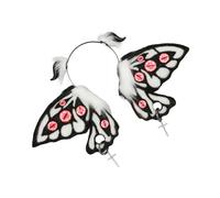 ZEPFJHE Dark Series - Cerchietto per capelli con orecchie da diavolo, per Halloween, per cameriera, gioco di ruolo, accessorio per costume