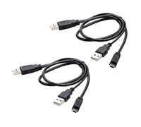 ZEPFJHE Dati Simultanei Y Splitter USB A MALE2.0 A 5Pin Cavo per Archiviazione Digitale 0 5 M / 19 69 Pollici Lunghezza USB Slitter B per Energia Rigida Drive Power