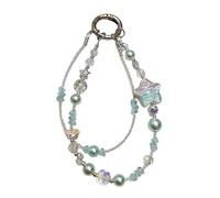 ZEPFJHE Decorativo Moda Cellulare Cordicella Bracciali Telefono Cinghia Elegante Colorato Perline Ciondolo Antilost Catena Da Polso Gioielli Telefono Supporto Cinghia