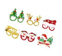 ZEPFJHE Decorazione a tema di festa Eyewears Comodi Occhiali di Natale Set Accessori Per Riunioni di Famiglia E Feste Eleganti Occhiali Festival