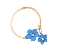 ZEPFJHE Delicata cavigliera floreale con catena regolabile robusta costruzione per le donne gioielli alla moda per ogni occasione floreale regolabile cavigliera, Misura unica, come descritto