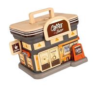 ZEPFJHE Divertente contenitore di risparmio per bambini e adulti che combina design divertente e pratico deposito denaro colorato a forma di casa strumento educativo