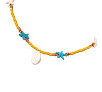 ZEPFJHE Double Layer Seashells Collana A Sospensione Decorazione Portatile Per Amanti Oceanici E Accessori Alla Alla Collana A Strati