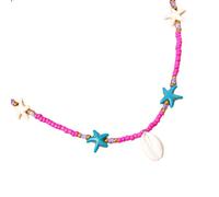 ZEPFJHE Double Layer Seashells Collana A Sospensione Decorazione Portatile Per Amanti Oceanici E Accessori Alla Alla Collana A Strati