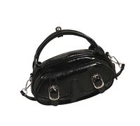 ZEPFJHE Elegante borsa a tracolla per le donne borsa con manico superiore messaggeri tinta unita in pelle PU borsa a tracolla semplice borsa a tracolla in pelle PU per le donne pendolari borsa