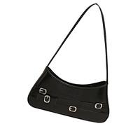 ZEPFJHE Elegante borsa a tracolla per le donne in pelle PU borsa ascella archi borsa da sera elegante borsa da sera per uso quotidiano elegante borsa quotidiana, Nero , One Size
