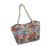 ZEPFJHE Elegante borsa in nylon ascellare per le donne pratiche borse a tracolla floreali borsa a tracolla grande capacità borsa a fiori per un facile trasporto borsa in nylon leggero con arte