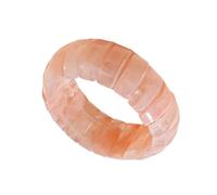 ZEPFJHE Elegante bracciale in acrilico con cerchi in contrasto di colore audace alla moda contemporanea fatto a mano accessorio retrò per regali braccialetto retrò Ombres, Misura unica, come descritto