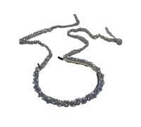 ZEPFJHE Elegante cerchietto con nappe di cristallo, gioiello per capelli, per matrimoni, balli, feste