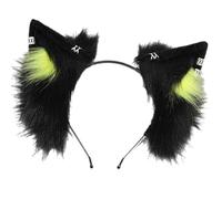 ZEPFJHE Elegante cerchietto con orecchie di animale in peluche per bambini e donne, copricapo per cosplay, feste in costume e accessorio per capelli alla moda per tutti i giorni