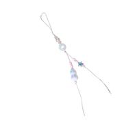 ZEPFJHE Elegante Cinturino Intrecciato Intrecciato Che Simboleggia Le Benedizioni Per Le Bedone Per Cordino Del Cavo Telefono Cellulare Cordino Del Telefono Impermeabile Con Perline