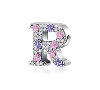 ZEPFJHE Elegante Ciondolo Iniziale con Colorati Accessorio Portatile per Abbigliamento Quotidiano E Forniture per Feste Accessori Colorati