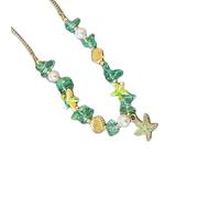 ZEPFJHE Elegante collana con ciondolo a forma di conchiglia per le donne regolabile alla clavicola gioielli per occasioni quotidiane e speciali Collana alla moda