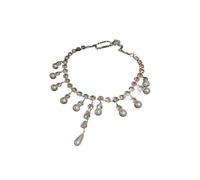 ZEPFJHE Elegante collana con nappe regolabile, ciondolo di perle adatto per abbinare vari abiti alla moda collana alla moda