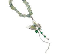 ZEPFJHE Elegante collana con nappe robuste accessorio alla moda portatile per abbigliamento casual o da festa casual stile ragazza