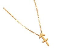 ZEPFJHE Elegante collana girocollo in acciaio con simbolo della lettera con dodici segni zodiacali alla clavicola, design squisito con ciondolo a costellazioni, Misura unica, come descritto, come
