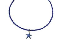 ZEPFJHE Elegante Collana Stelle Marine Realizzate Con Perle Robuste Disegni Per Donne Alla E Amanti Artigianato Abbigliamento Casual Indossare La Collana