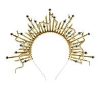 ZEPFJHE Elegante copricapo punk a forma di serpente, per cosplay, feste, per artisti e appassionati di moda, in resina, stile gotico