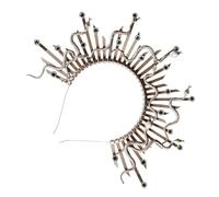 ZEPFJHE Elegante copricapo punk a forma di serpente, per cosplay, feste, per artisti e appassionati di moda, in resina, stile gotico