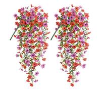 ZEPFJHE Elegante eucalipto finto mattutino decorazione da parete in seta realistica fiori verdi per interni giardino matrimonio eucalipti ghirlande matrimonio