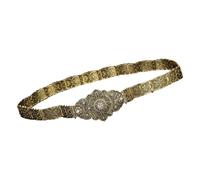 ZEPFJHE Elegante Fantasia Catena Della Vita Delle Donne Del Metallo Della Cintura Retro Carving Cintura Per Le Donne Alla Moda Durabilità Catena Del Metallo, Rottami metallici, Taglia unica