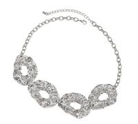 ZEPFJHE Elegante Irregolare Circolare Girocollo Catena Della Vita Esagerato Irregolare Collana Circolare Delle Donne Catena Della Vita Gioielli Unico Dichiarazione Collana, Misura unica, come