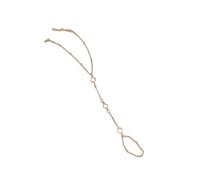 ZEPFJHE Elegante Lunghezza Regolabile Dito Moda Gioielli A Mano Lega Texture Catena Unica Per Le Donne Alla Moda Abiti Catena Unica, Misura unica, come descritto