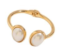 ZEPFJHE Elegante polsino aperto accessorio moderno aperto polsino evidenziando perle accento per professionisti accessorio professionale, Misura unica, come descritto