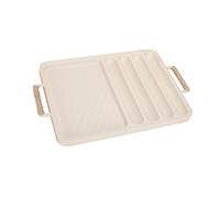 ZEPFJHE Facile da trasportare 2 in 1 piastra barbecue perfetta per picnic, escursioni e incidenti familiari versatile campeggio grill pan per avventure all'aperto e uso con antiaderente