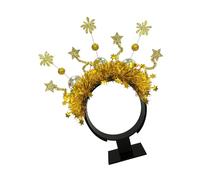 ZEPFJHE Fascia per capelli scintillante per festa di Capodanno Felice Anno Nuovo Celebrazione Fascia Ghirlande Hairhoop 2025 Festa di festa Copricapo Fascia