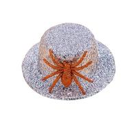 ZEPFJHE Fermaglio per capelli a forma di ragni scintillanti, per decorazioni di Halloween, discoteca, eventi e costumi, fatto a mano