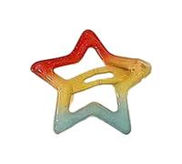 ZEPFJHE Fermaglio per capelli a stella a cinque punte in metallo Fermaglio per capelli per ragazze Fermagli per bambini Clip laterale per capelli Decorare frangia Accessori per capelli