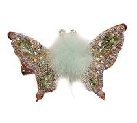 ZEPFJHE Fermaglio per capelli con strass per ragazza, bambini, donne, eleganti forcine per capelli a farfalla, accessori per capelli da donna