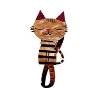 ZEPFJHE Fermaglio per capelli unico, grande, nero, ornamento, elegante ornamento, unico pelo di gatto