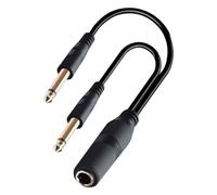 ZEPFJHE Forte Cavo Musicale A Y Diviso da 6 35 Mm Femmina Stereo A 2x6 35 Mm Maschio per Sistemi E Dispositivi Professionali Cavo Sdoppiatore A Y