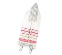 ZEPFJHE Frangia messianica respirabile di Tallit della sciarpa per le cerimonie e lo scialle culturale del poliestere di evento, rosa, M