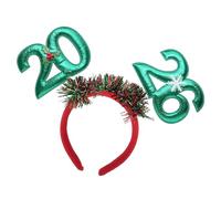 ZEPFJHE Ghirlande scintillanti 2026 Fasce per capelli di Capodanno con numero imbottito accessorio per capelli comodo per festival evento celebrazione