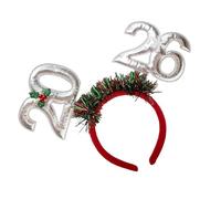 ZEPFJHE Ghirlande scintillanti 2026 Fasce per capelli di Capodanno con numero imbottito accessorio per capelli comodo per festival evento celebrazione